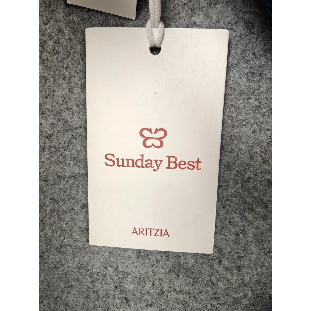 Aritzia Sunday Best Pants Womens 00‎ Blue Cargo Twill Adjustable Waist Pockets